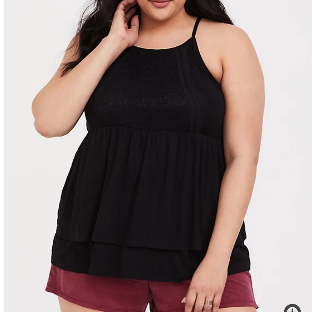 NWT super soft goddess lace babydoll top